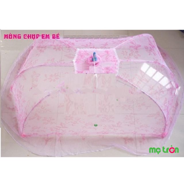 MÙNG CHỤP CHO EM BÉ VẢI TUYN IN HOA