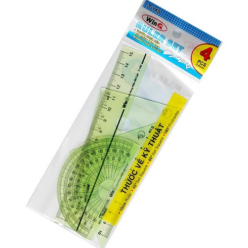 Bộ thước WINQ-T140 dành cho học sinh