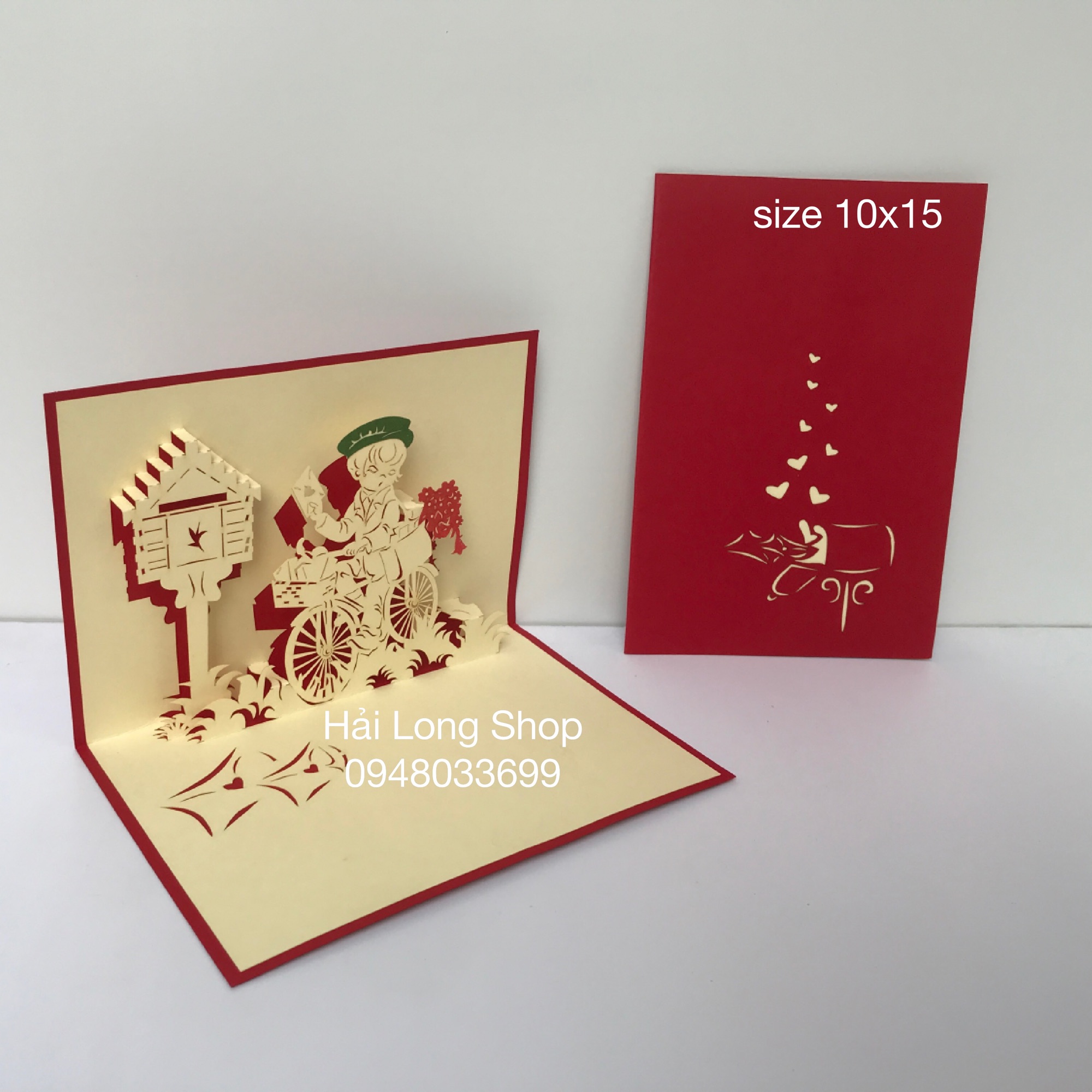 Thư Tình Yêu - Love - Thiệp 3D ( mở 90 độ )