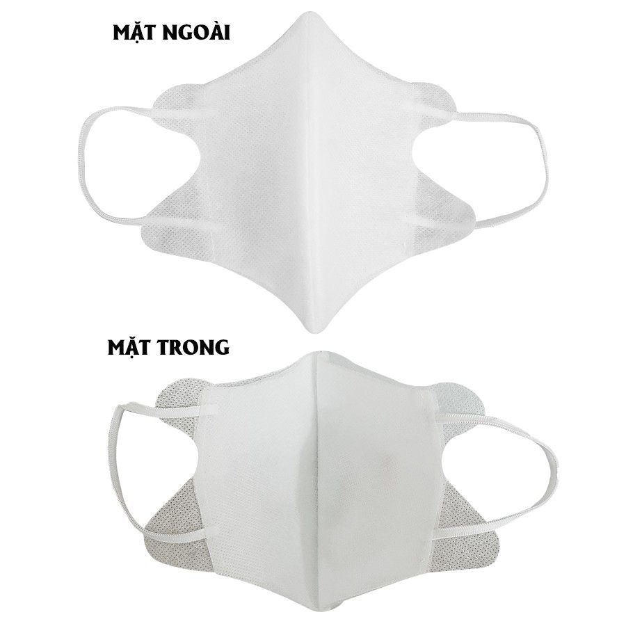 COMBO 10 KHẨU TRANG 3D VẢI KHÔNG DỆT