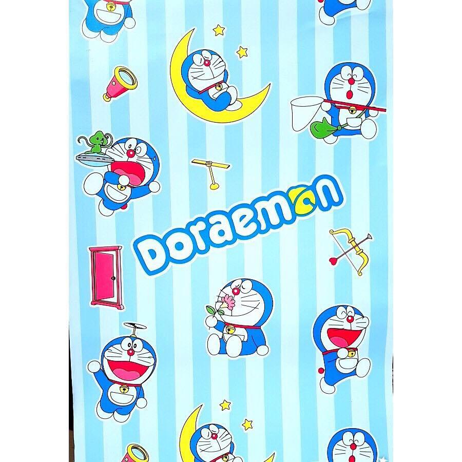 combo 10m decal giấy dán tường mẫu doremon cho bé khổ 45cm