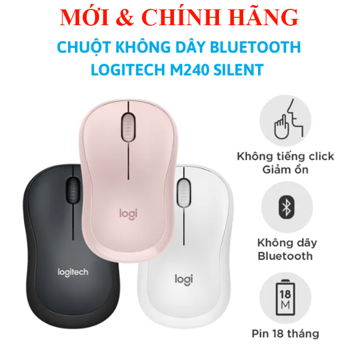 Silent Bluetooth Mouse Logitech M240 \ M330 M331 M220 No Bluetooth