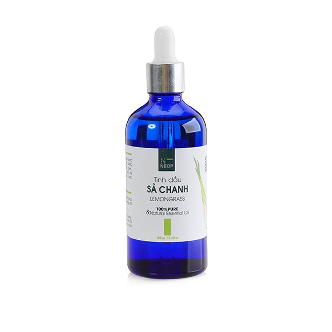 Tinh dầu sả chanh neop 100ml đuổi muỗi - tặng kèm 1 tinh dầu vỏ quýt 10ml - lemongrass essential oil