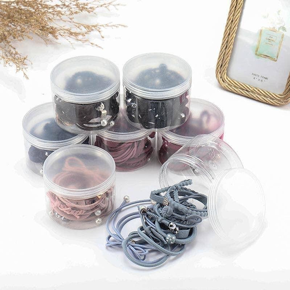 Hộp 12 Dây Cột Tóc Cho Bạn Gái Thêm Xinh