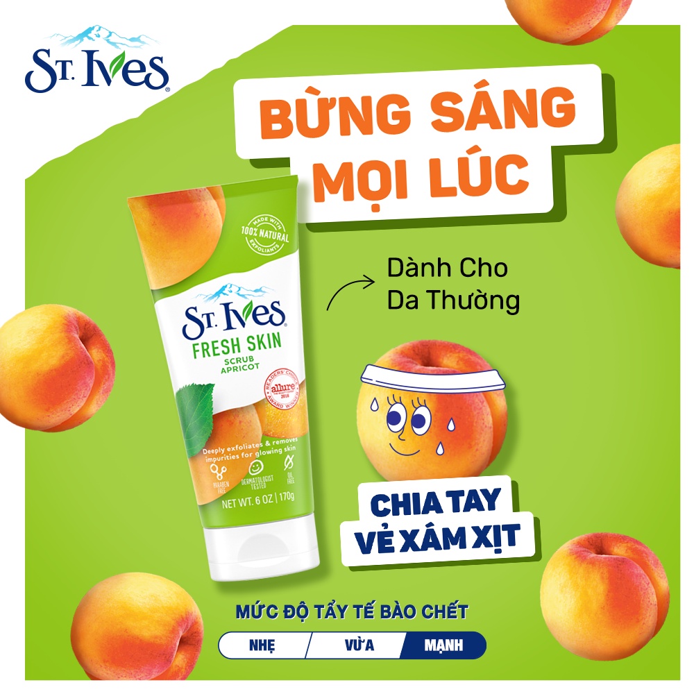 Sữa Rửa Mặt St.Ives Tẩy Tế Bào Chết 170G