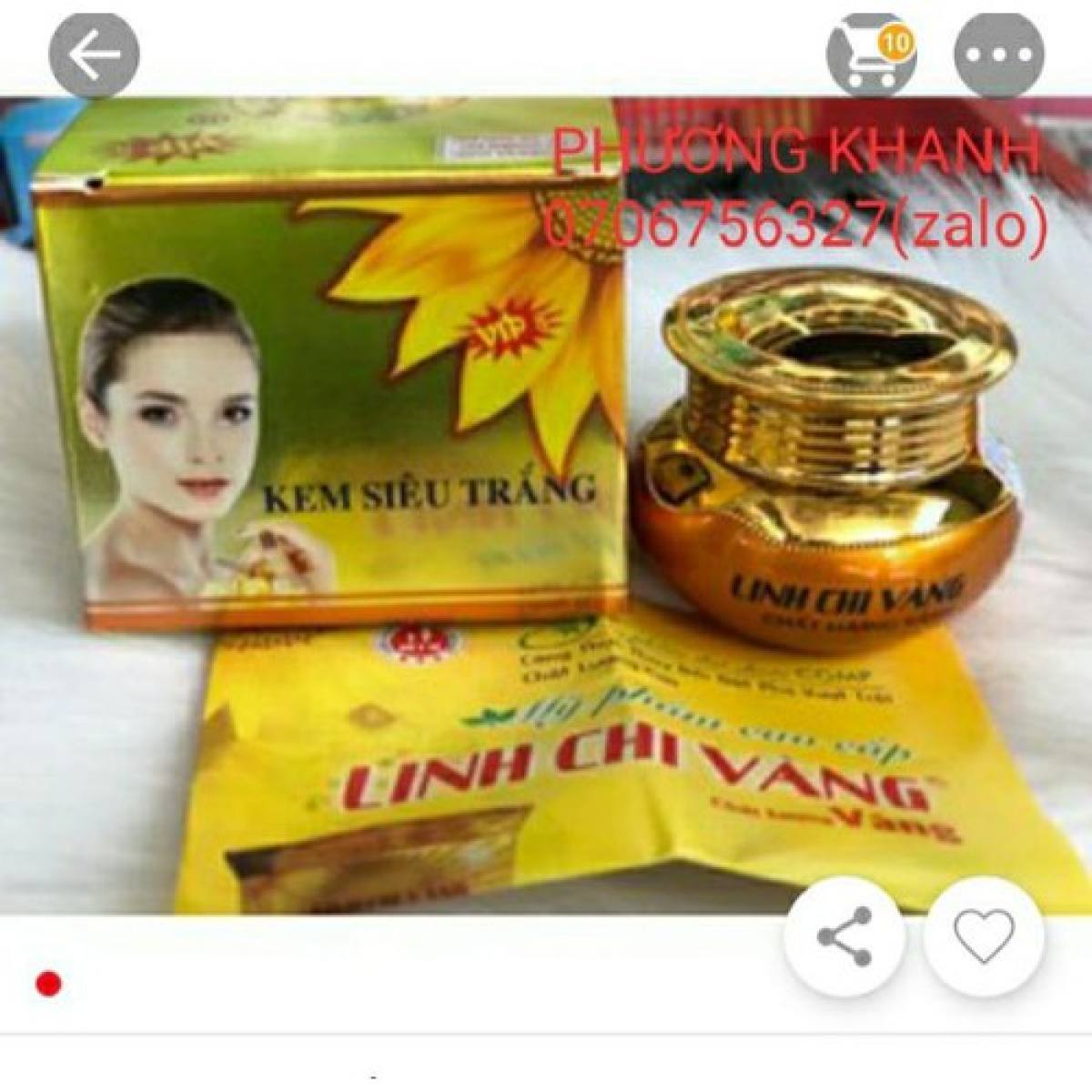 Kem Siêu Trắng Linh Chi Vàng 20g
