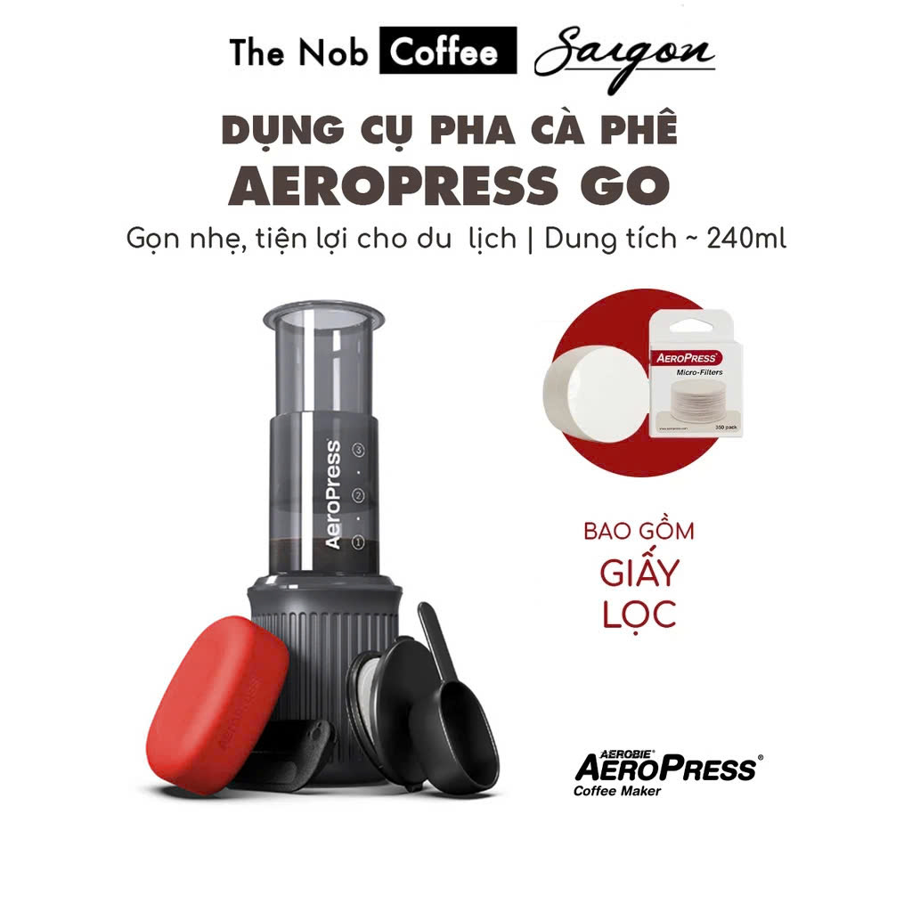 Dụng cụ pha cà phê Aeropress Go | - Bảo hành 12 tháng