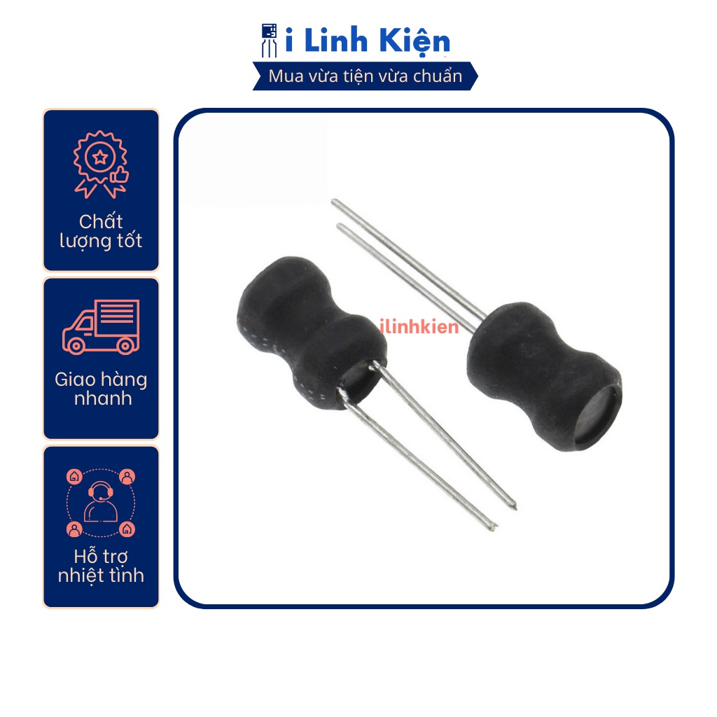Cuộn Cảm Cắm 0810 từ 3.3uH-10mH 8x10mm