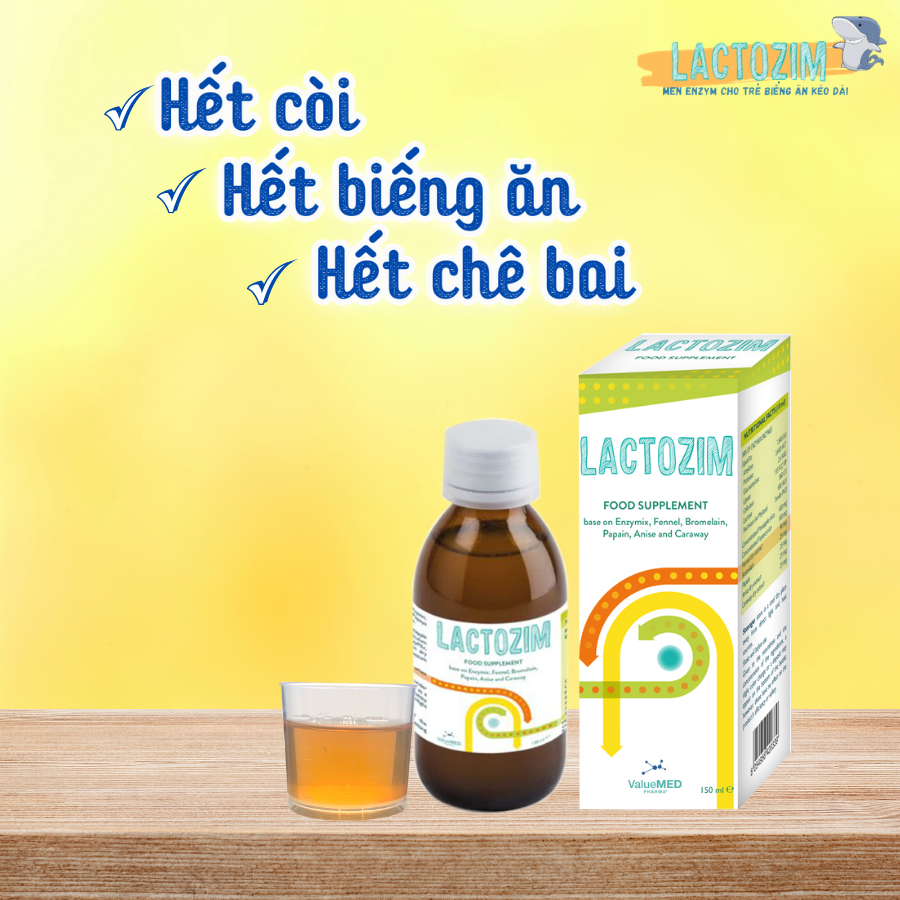 Lactozim - Siro cho trẻ biếng ăn