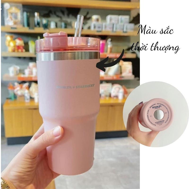 Ly S.tar.bucks inox cao cấp giữ nhiệt  600ml pha coffe SWEETHOME