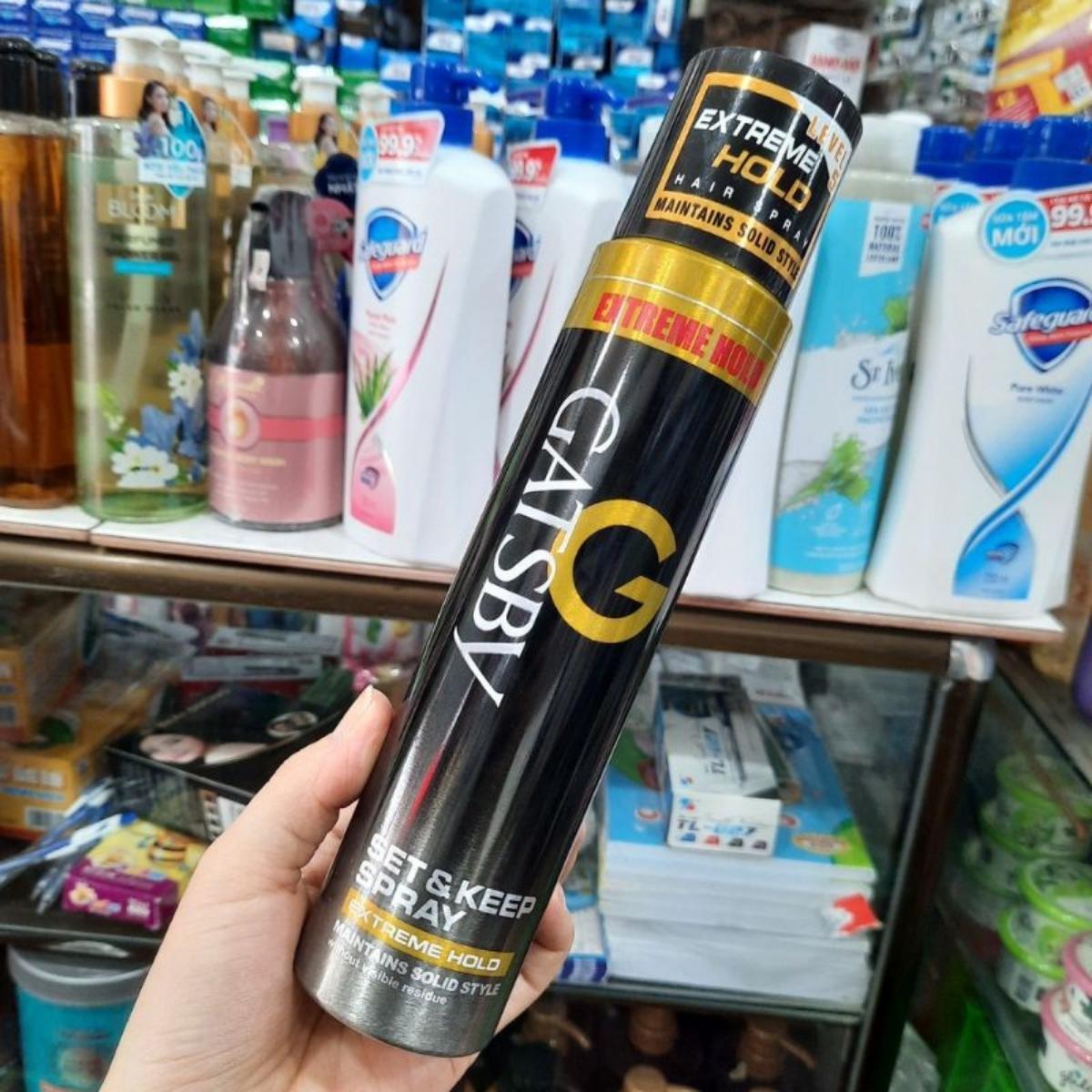 Keo Xịt Tóc Nam Gatsby Set & Keep Spray Extreme Hold 250ml