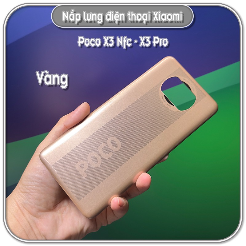 Nắp lưng cho máy Poco X3 NFC - X3 Pro