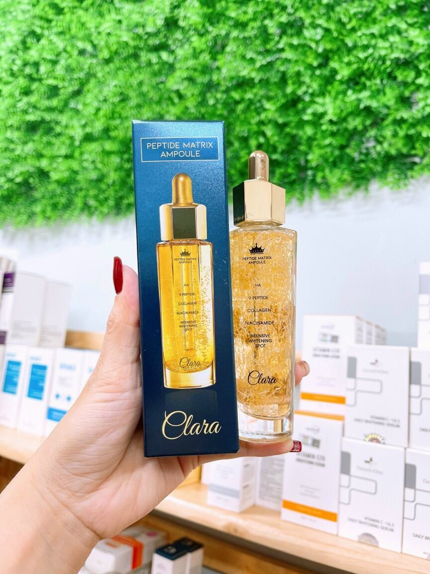 [Hoàn Tiền 8%]Tinh chất dưỡng ẩm trắng da Clara Peptide Matrix Ampoule ( XẢ KHO DATE 16/06/2025)