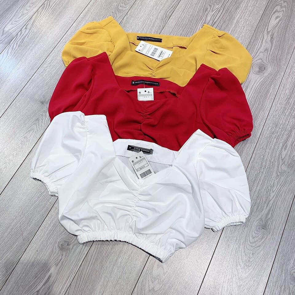ÁO CROPTOP NHÚN NGỰC CHUN EO