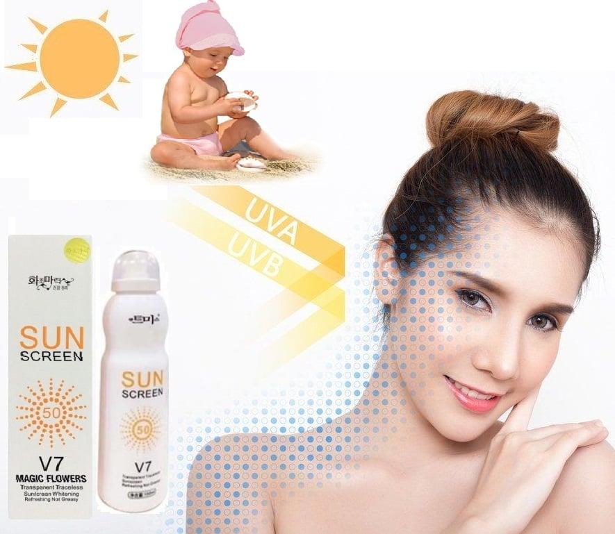 [HCM]Kem xịt chống nắng SunScreen V7 SPF 50++ Hàn Quốc