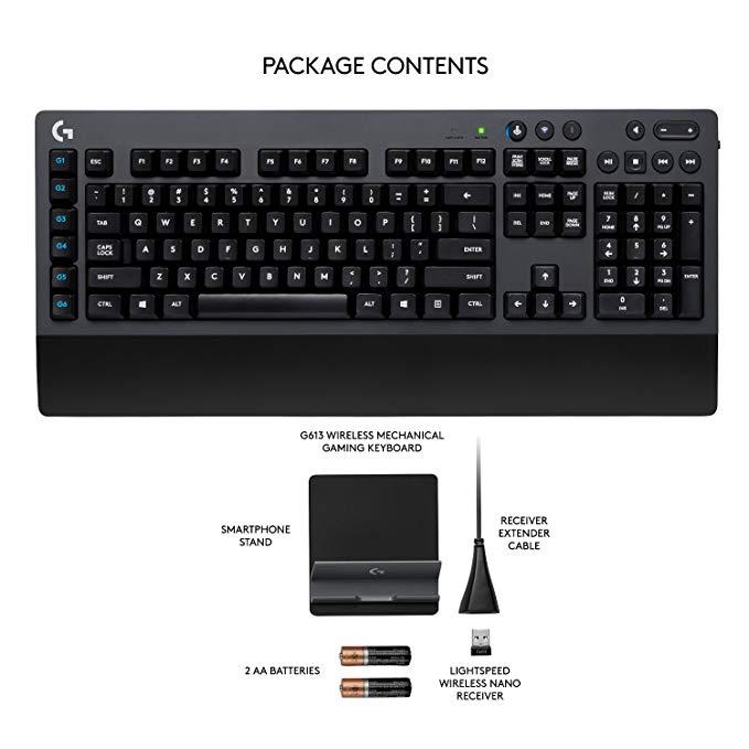 Bàn phím cơ không dây Logitech G613  Wireless Mechanical  Gaming Keyboard