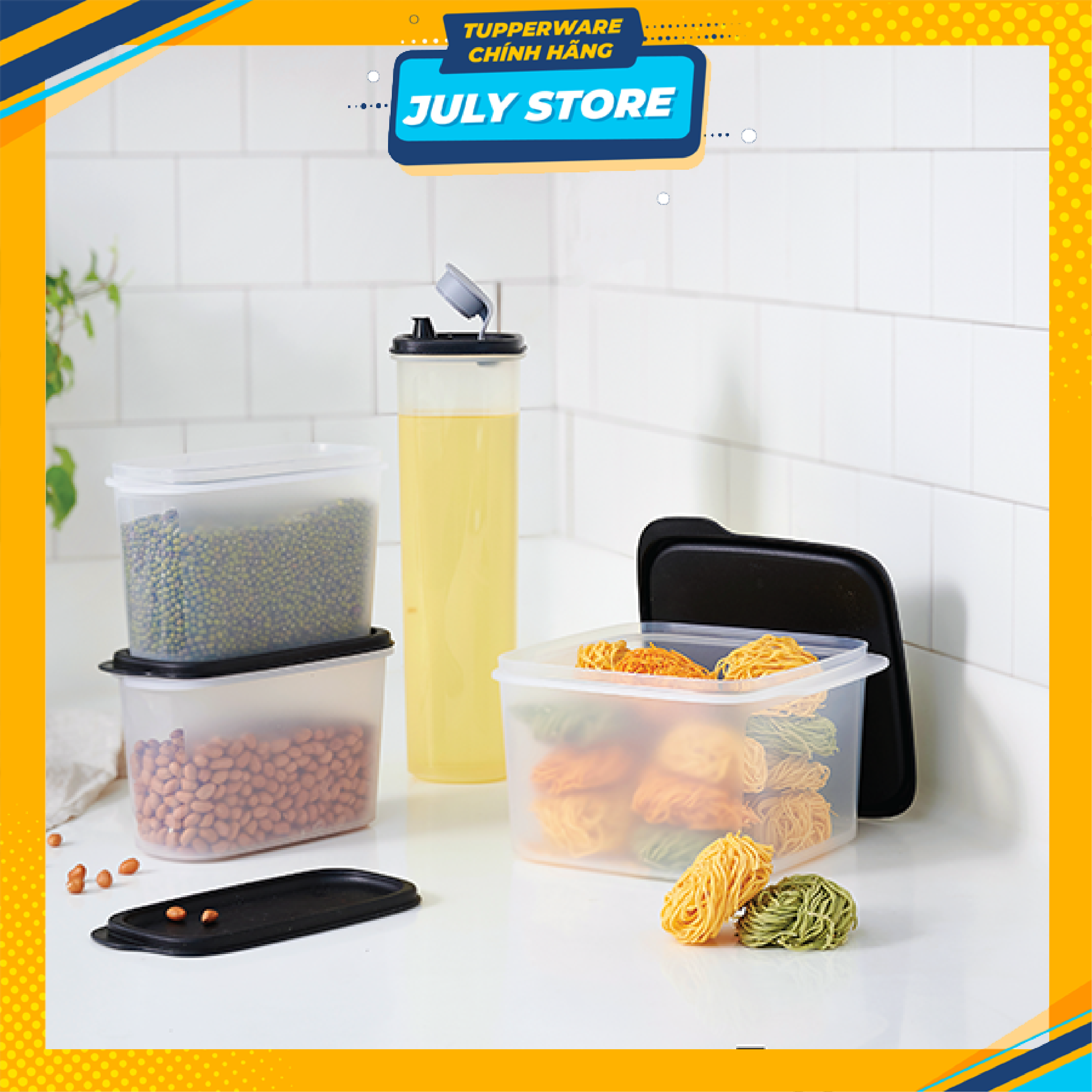Bộ hộp kệ bếp Tupperware Urban Kitchen set 4