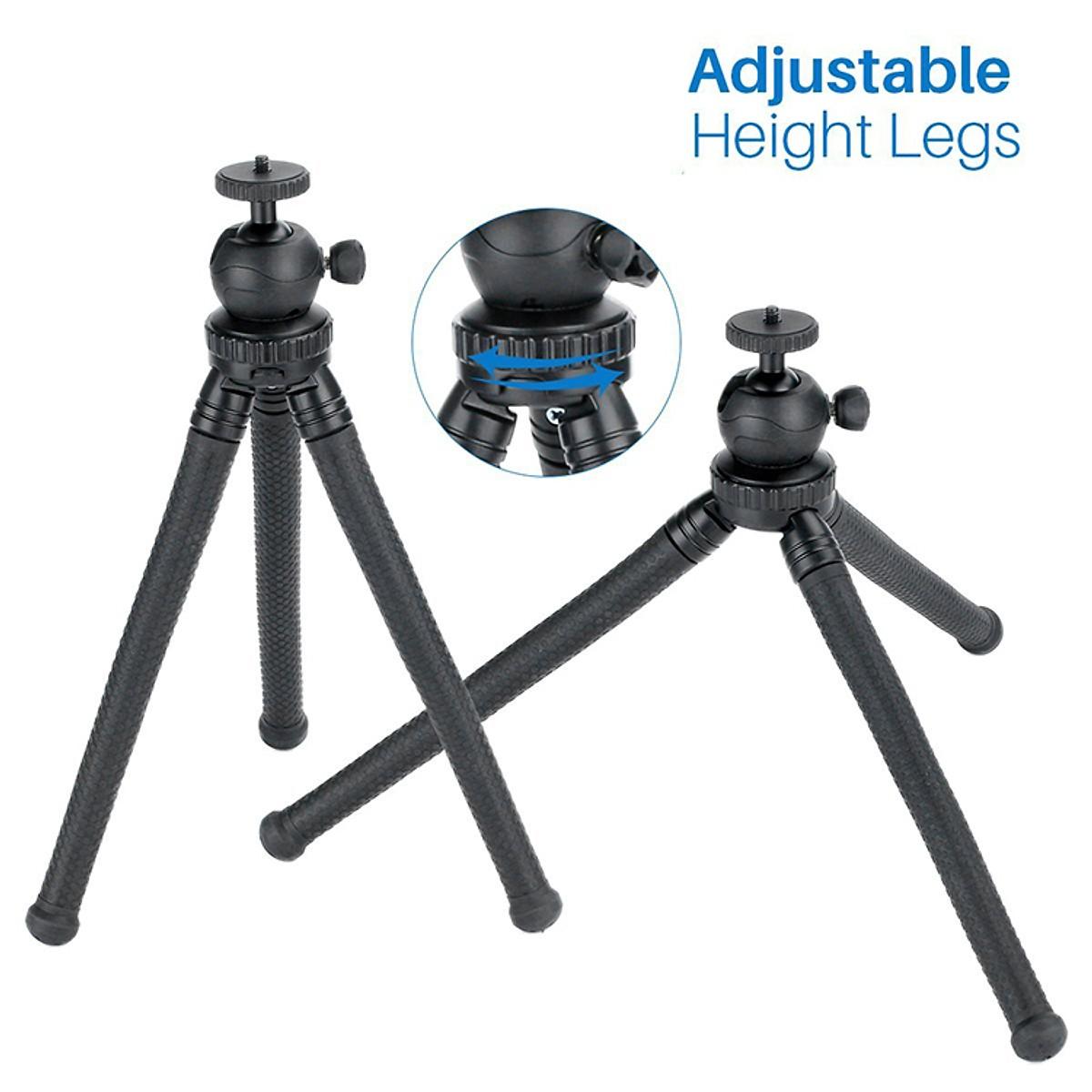 Chân đế máy ảnh Tripod Ballhead Mini Octopus Flexible (Giao Màu Ngẫu Nhiên) - HÀNG NHẬP KHẨU