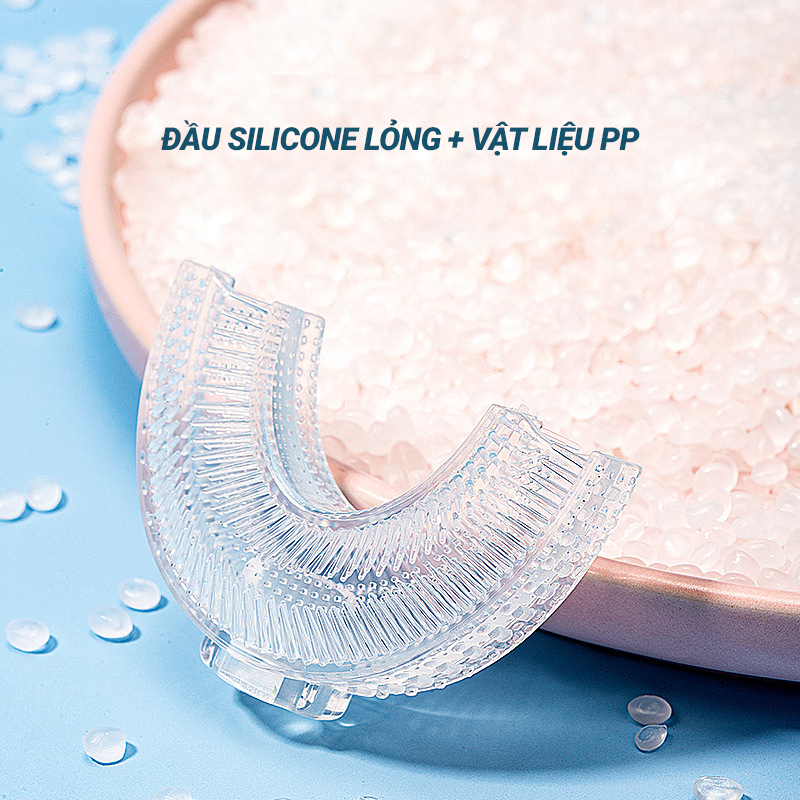Bàn chải đánh răng cho bé từ 1 – 12 tuổi, bàn chải đánh răng hình chữ U làm bằng silicon siêu mềm . Bàn chải đánh răng chữ U / bàn chải đánh răng cho bé / Bàn chải đánh răng / Bàn chải đánh răng trẻ em