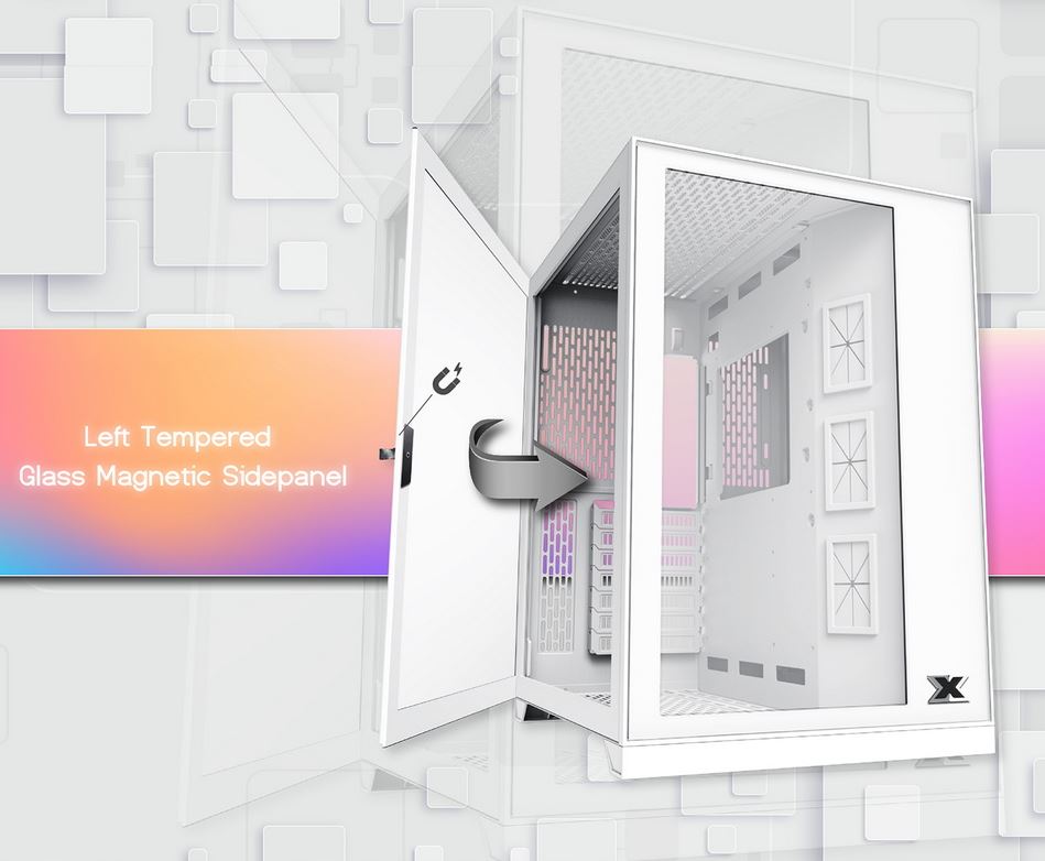 Vỏ Case Xigmatek Aquarius S ARCTIC (Mid Tower/Màu Trắng)