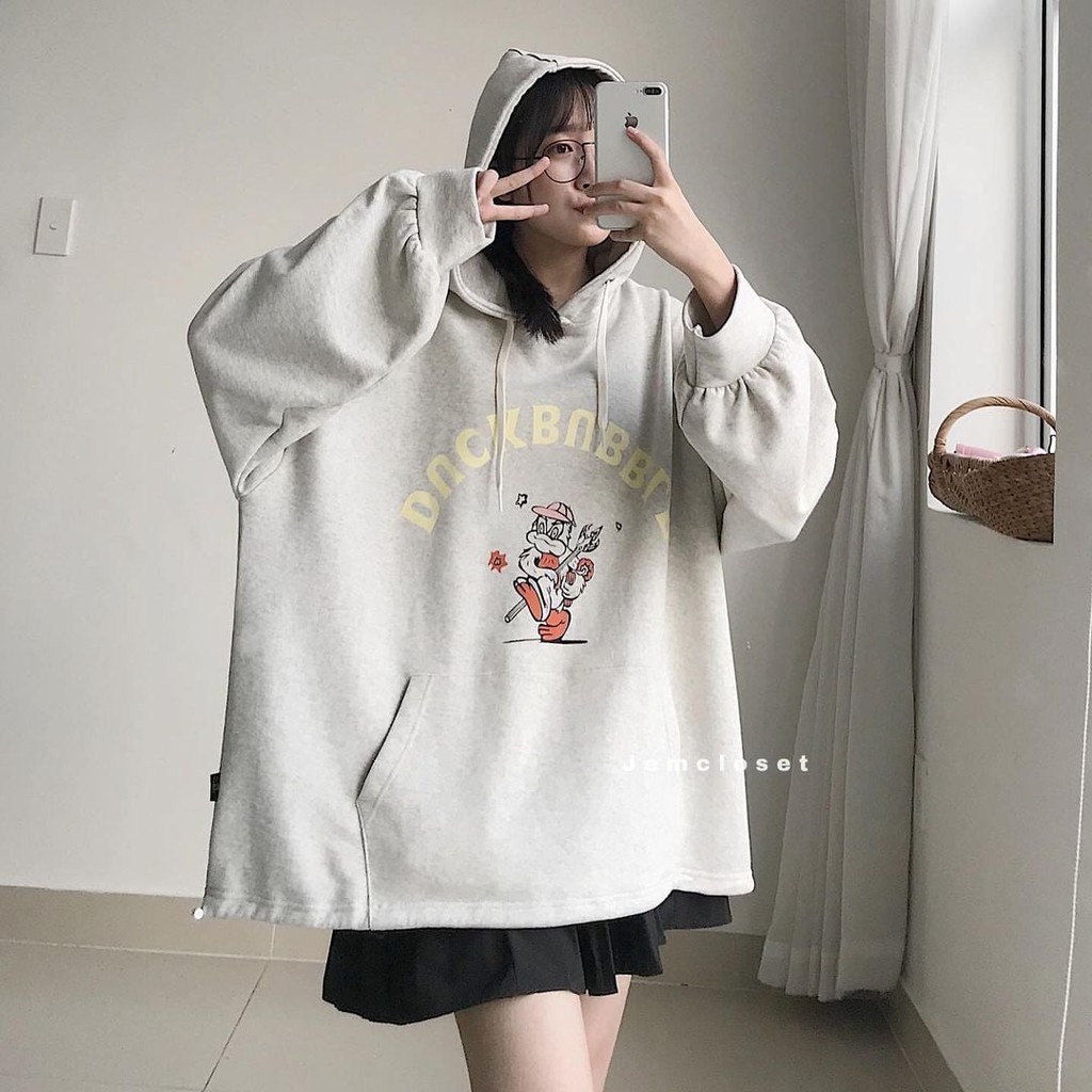 Áo hoodie họa tiết DUCKBUBBLE - 10002 ( Jem Closet )