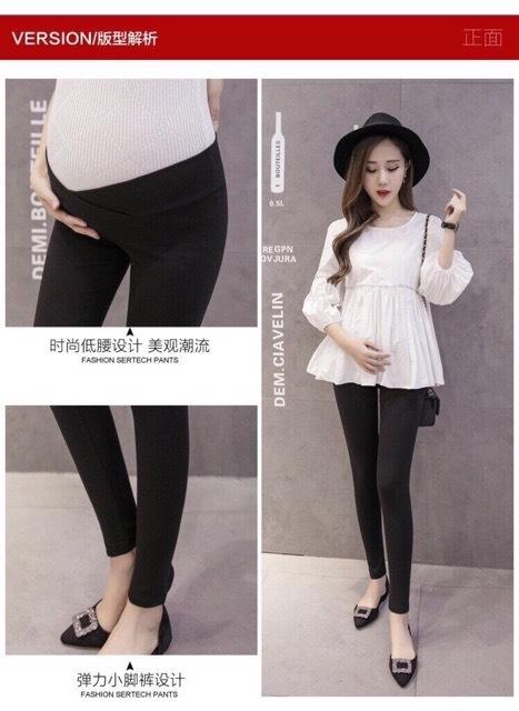 Quần bầu len cạp chéo mới