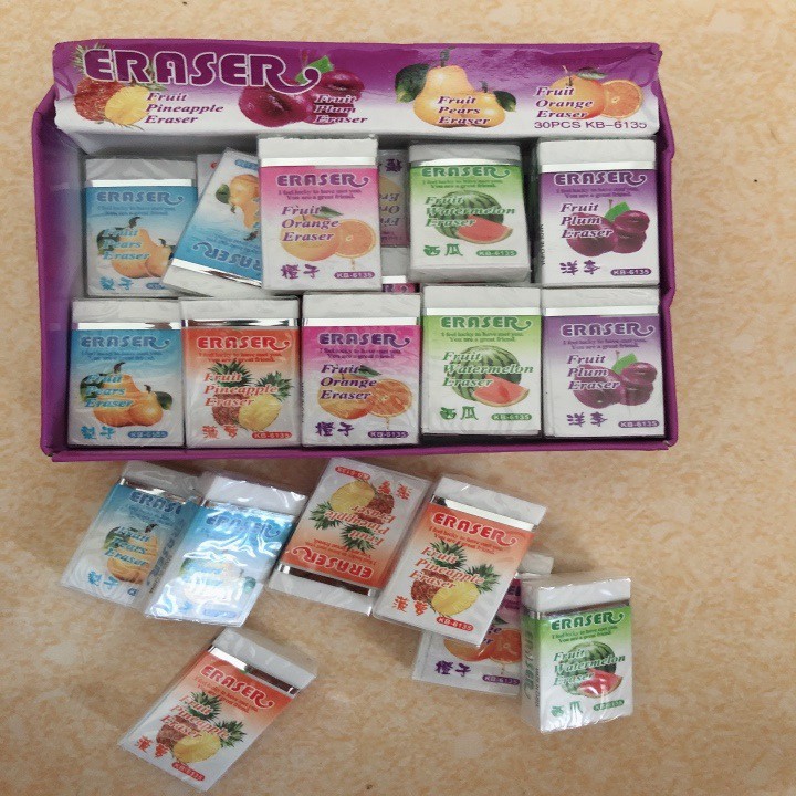 10 chiếc tẩy chì hoa quả
