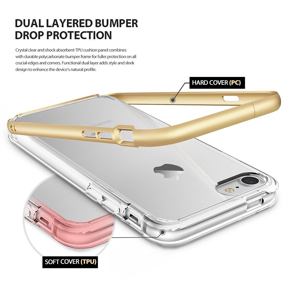 Ốp lưng Hàn Quốc Ringke Fusion Frame cho iPhone SE 2022 / SE 2020 / iPhone 8 / iPhone 7