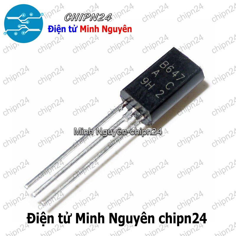 [25 con] (KT1) Transistor B647 TO-92L PNP 1A 120V (2SB647) - HH005951