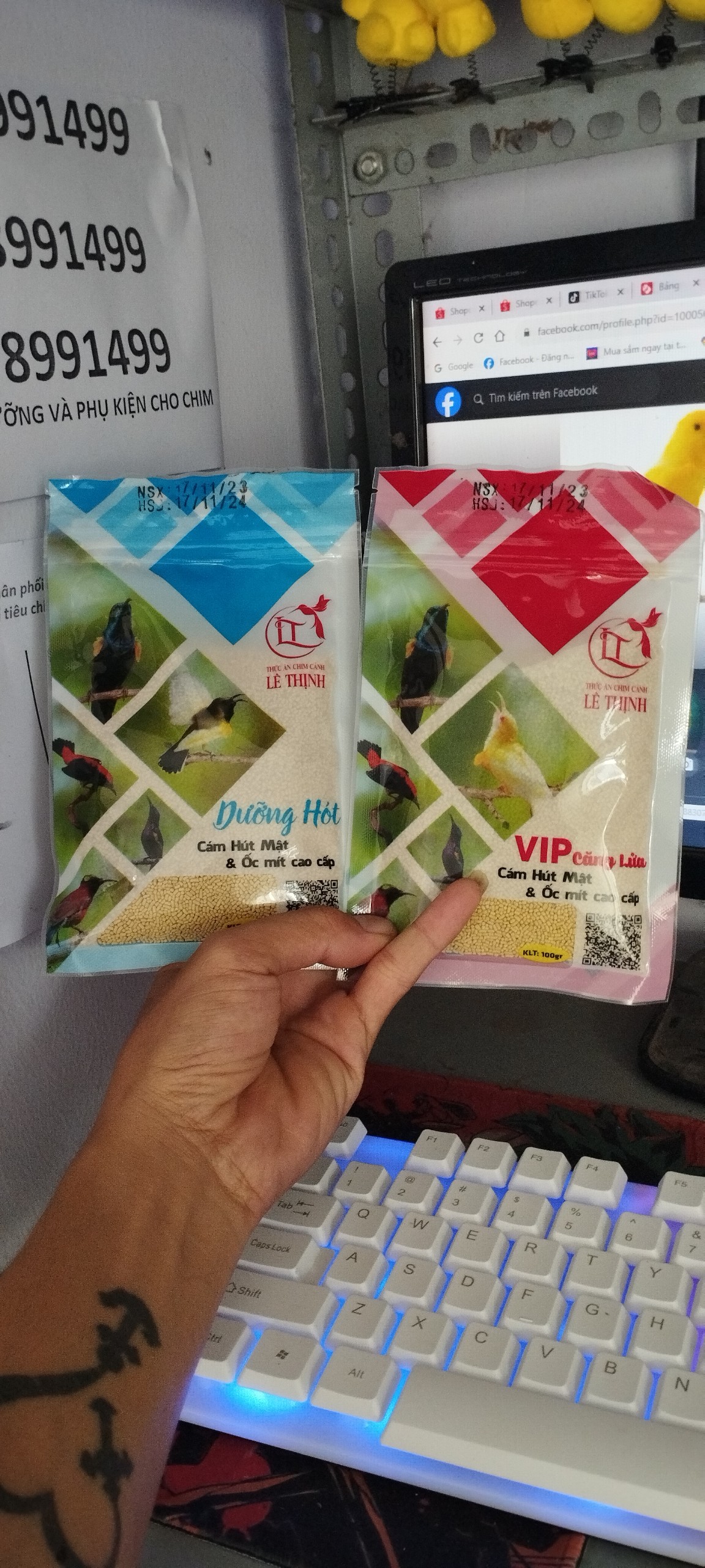 combo 10 gói cám hút mật lê thịnh vip