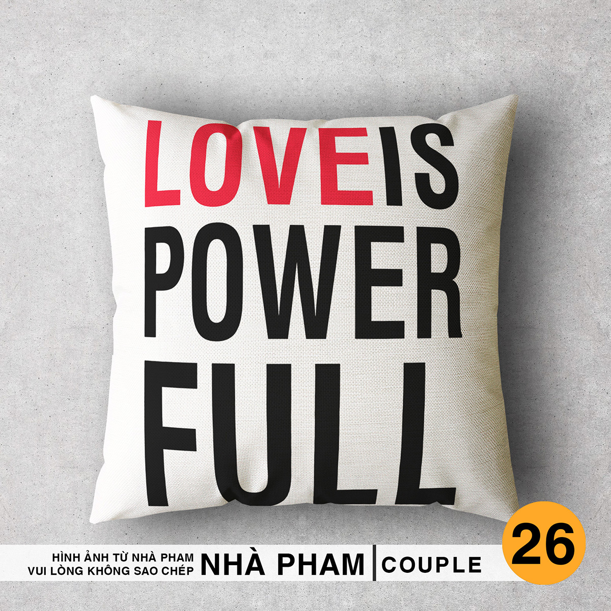 Vỏ Gối Sofa COUPLE (NO17-32) (45x45cm)