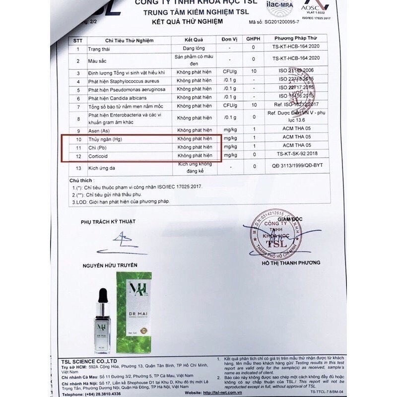 [HCM][CHÍNH HÃNG] SERUM MỤN DR Mai nguyên chất + QUÀ