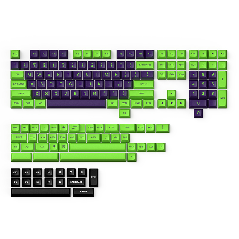 Bộ keycap phím cơ FL-Esports FSA (PBT Double-Shot/ FSA profile/ 165 nút)