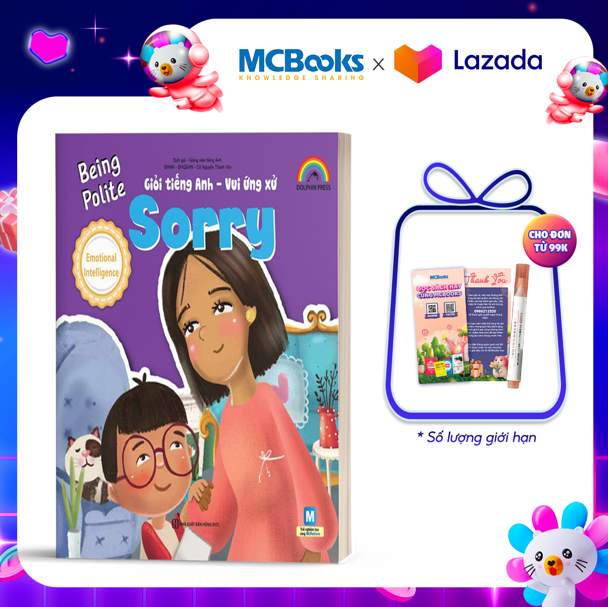 Sách - Giỏi Tiếng Anh - Vui Ứng Xử Sorry - MCBooks