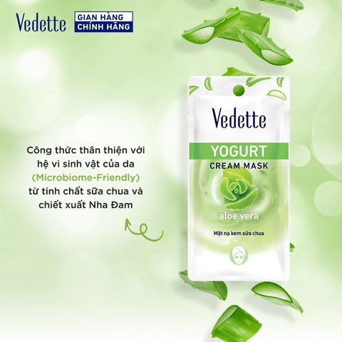 Mặt nạ kem sữa chua Vedette Nha Đam 10ml