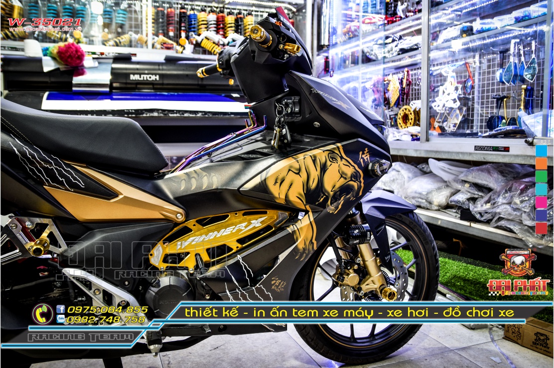 Tem Trùm Winner X150 Cực Ngầu Đen Nhám