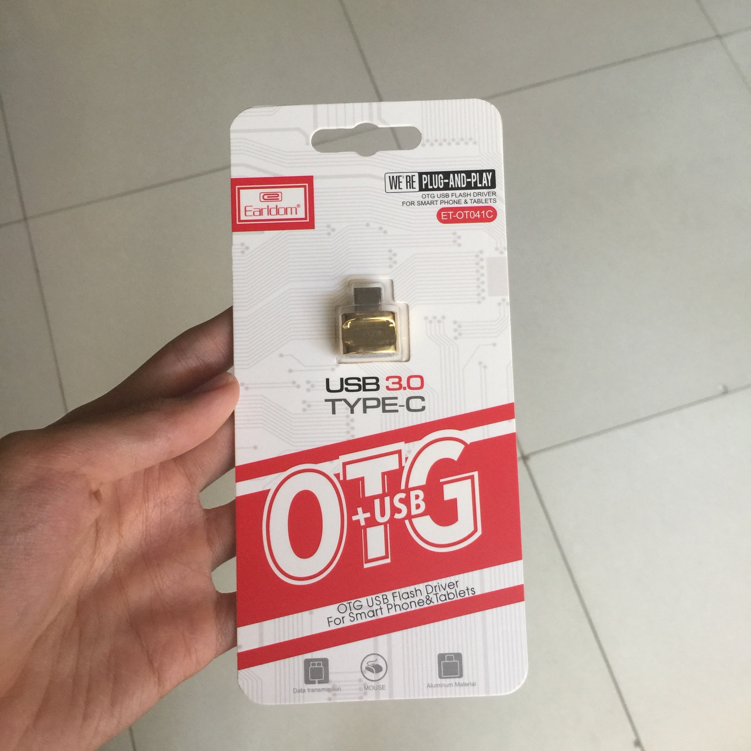 Jack Chuyển Đổi Chân Type C Sang Cổng USB 3.0 Earldom OT41