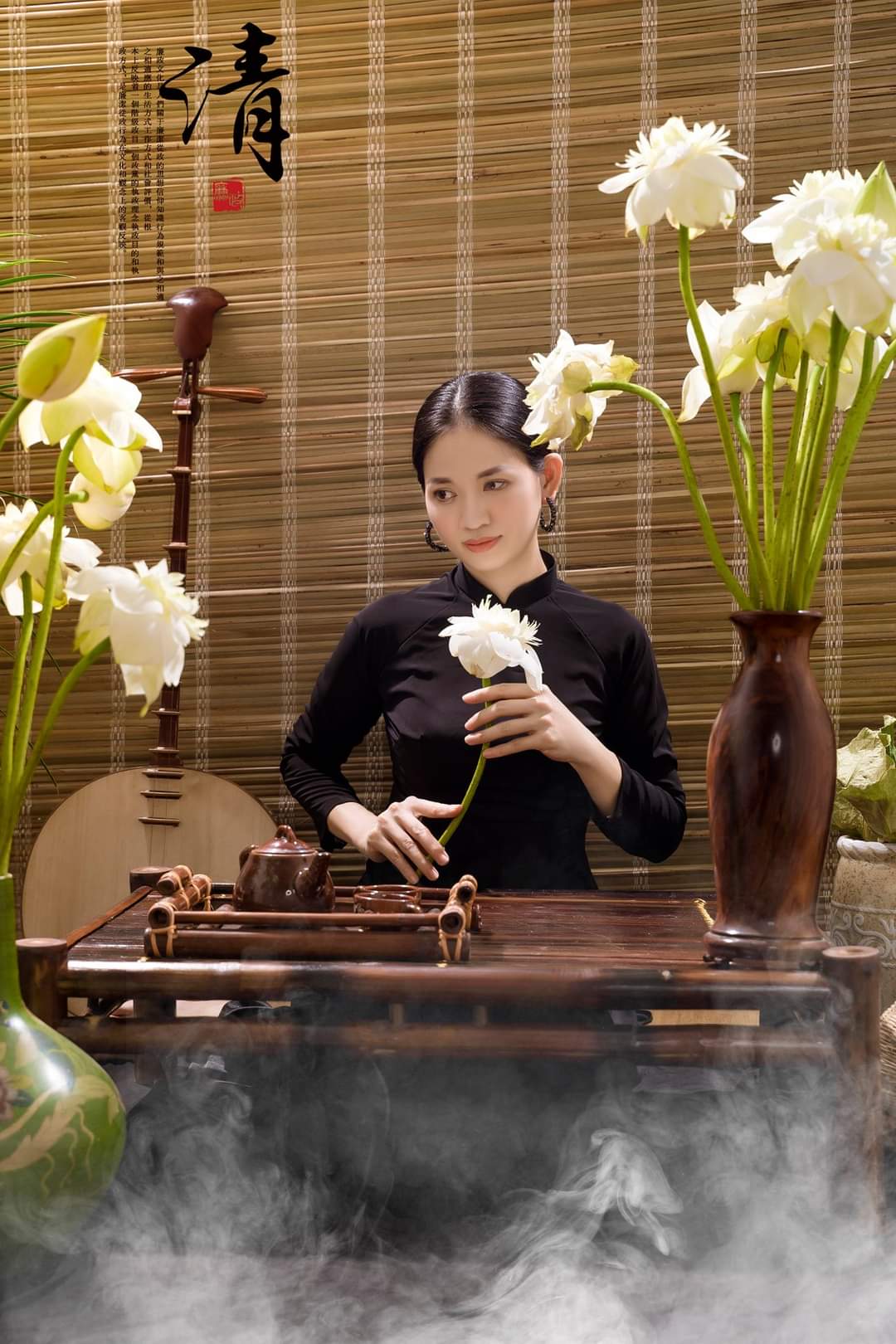 [ thanh lý ] [ ảnh thật ] [ siêu rẻ ] Thanh lý áo dài đen size S, M k quần
