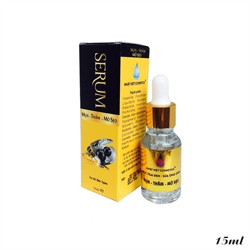 [HCM]Serum Mụn Xóa Thâm Liền Sẹo Ngọc Trai Đen Sữa Ong Chúa (15ml)