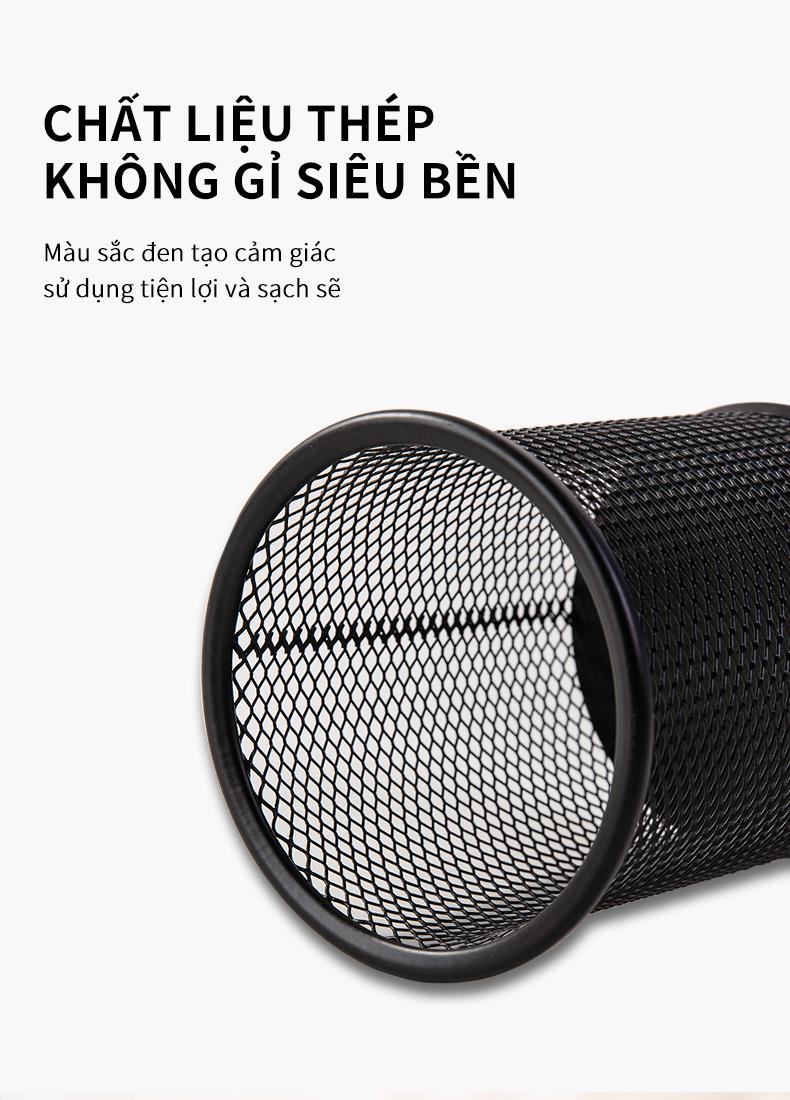 Cốc cắm bút Deli, Đen - 1 chiếc - E9172