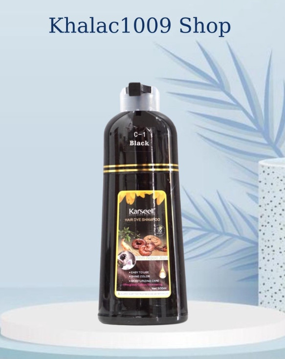 Dầu Gội phủ bạc Karseell gội tóc đen, tóc nâu 500ml