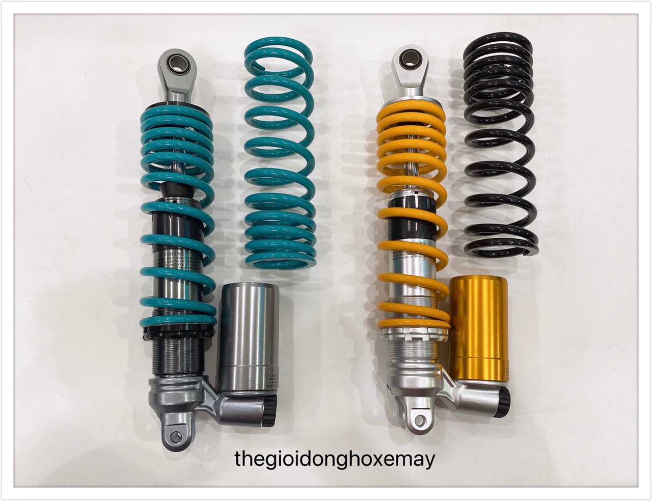 Phuộc XMX 2 Loxo Vario Tăng Chỉnh Thât Vàng Ohlin, Xanh Nitron