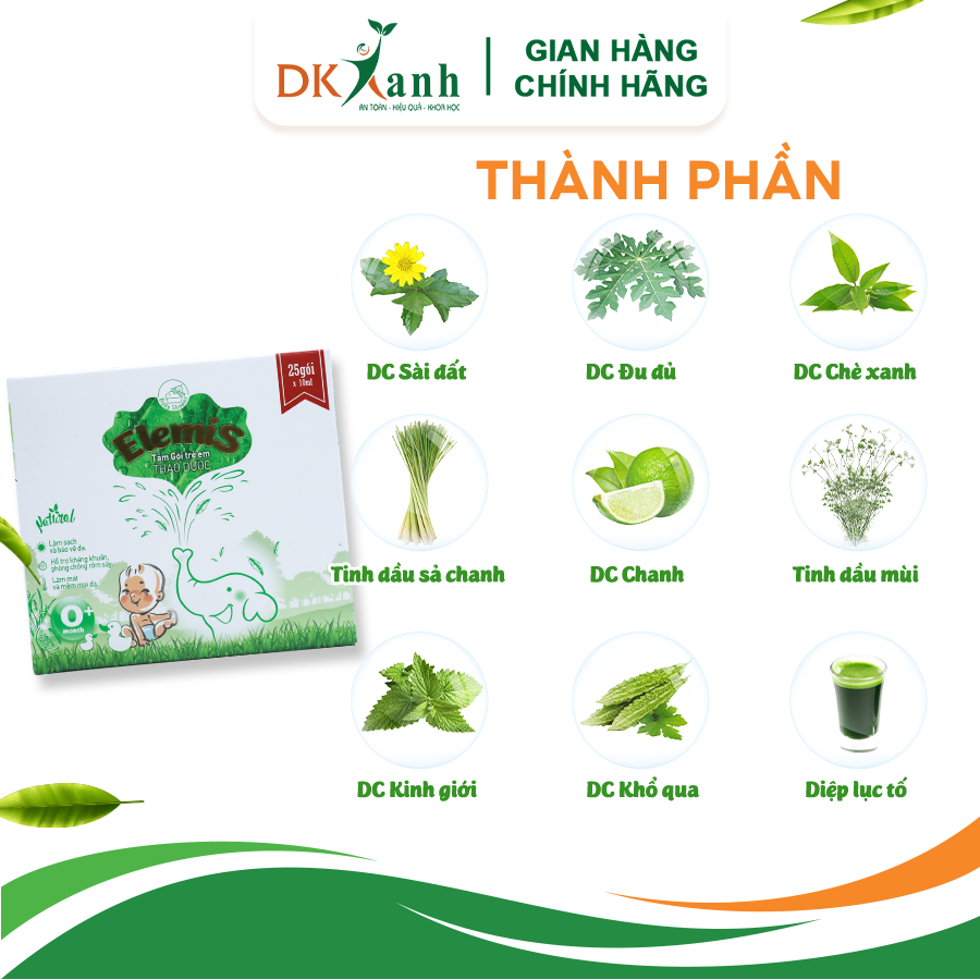 Nước tắm thảo dược Elemis dạng gói - DK Pharma