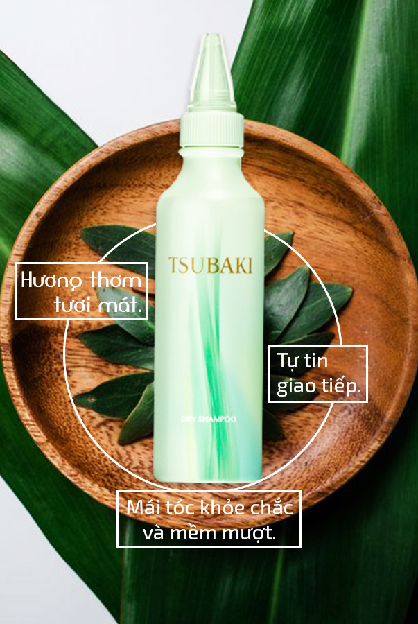 [HCM]Dầu Gội Khô TSUBAKI 180ml Dry Shampoo
