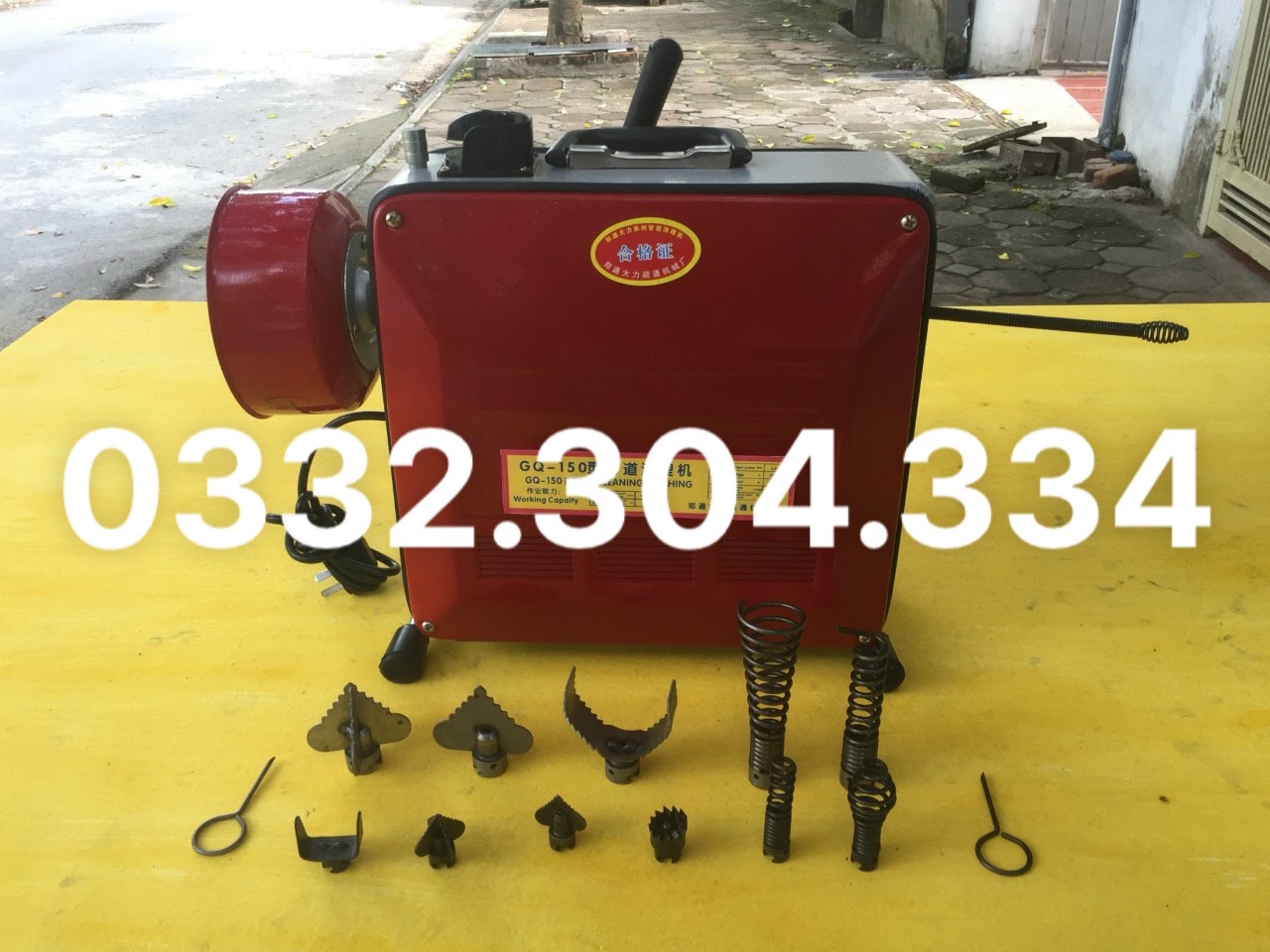 Máy thông tắc cống GQ150 công suất 1800W ( dùng cho thợ thông tắc )