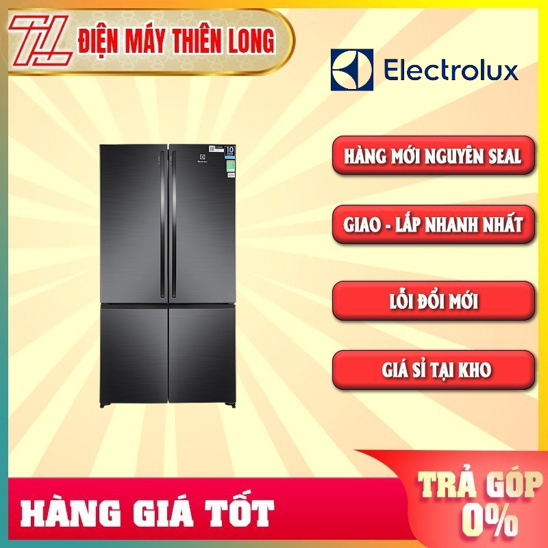 Tủ lạnh electrolux inverter 541 lít eqe6000a-b - chuông báo khi quên đóng cửa hộp đá xoay di động khay trữ rượu khử mùi taste guard - trả góp 0% - giao toàn quốc - ngoài hcm tính phí