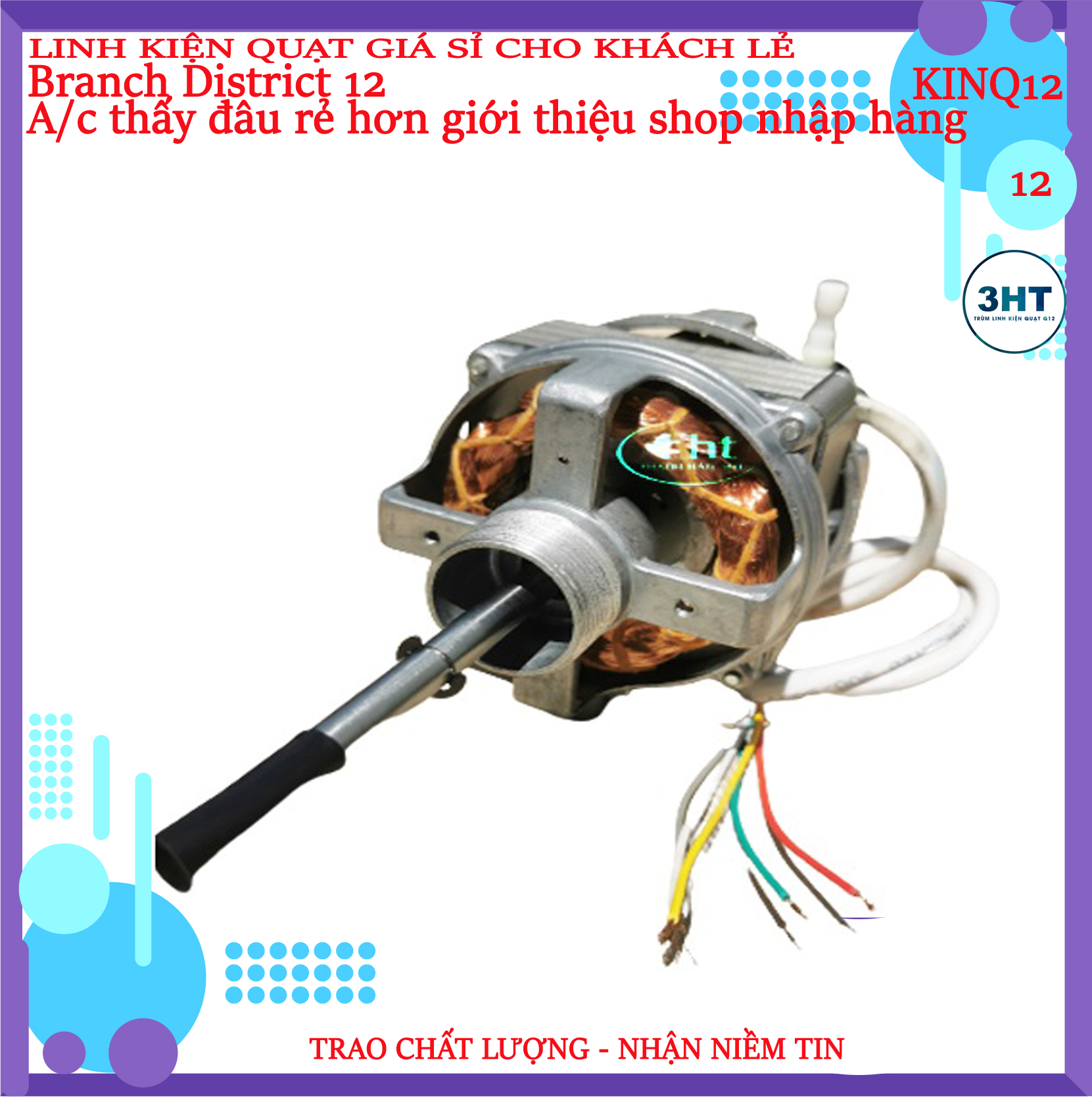 ĐỘNG CƠ QUẠT 65W B5 - DÂY ĐỒNG 100%