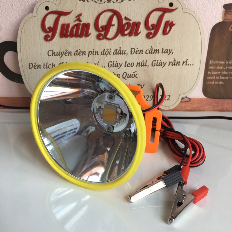 Đèn Đội Đầu Siêu Sáng YD-619 Kẹp Bình 12V Ánh Sáng Vàng