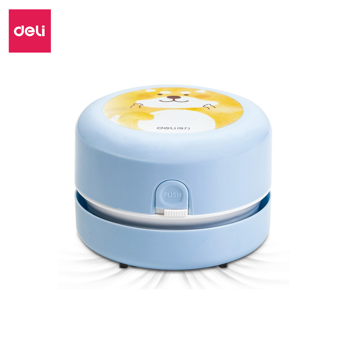 Máy hút bụi mini cầm tay tiện dụng Deli - Không dây - Trắng/Xanh dương - 18883