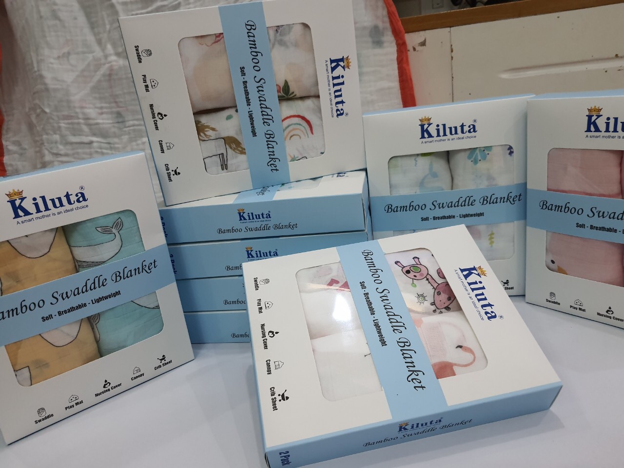 Combo khăn tắm - Set 2 khăn tắm xô cho bé
